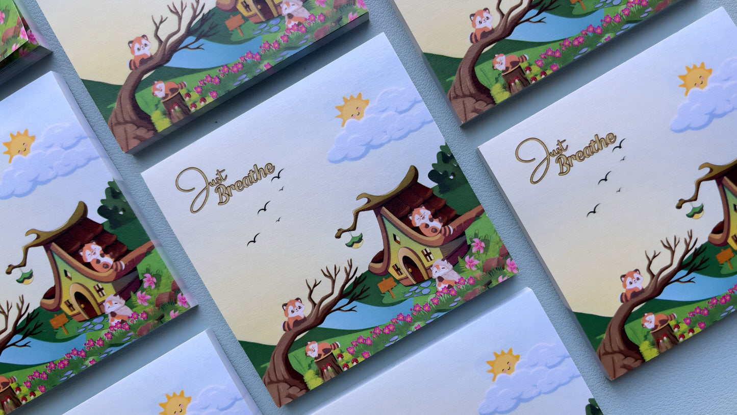 Just Breath Sticky Notes 3"x3"