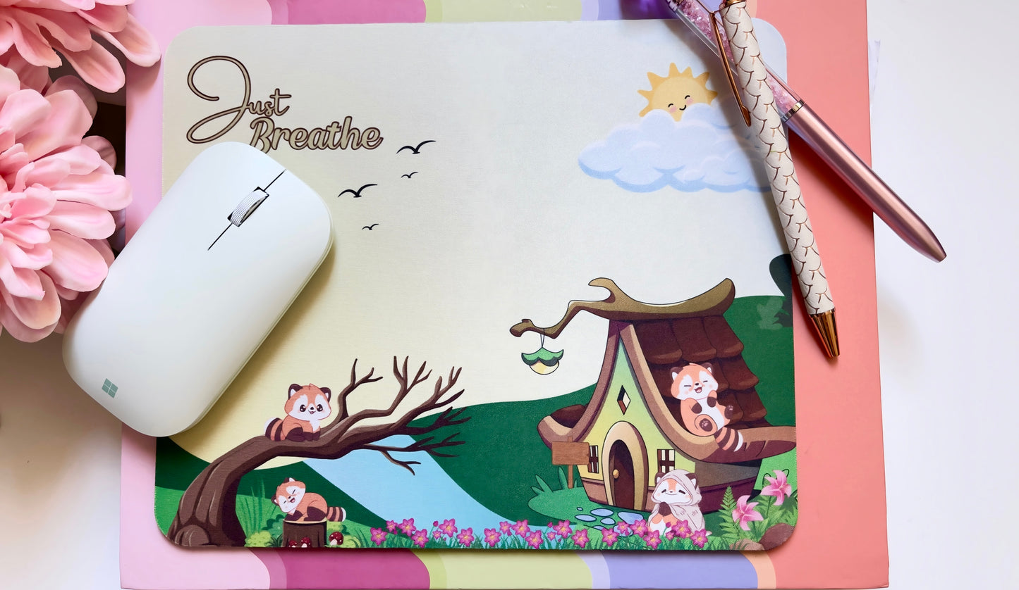 Just Breath Mouse Pad