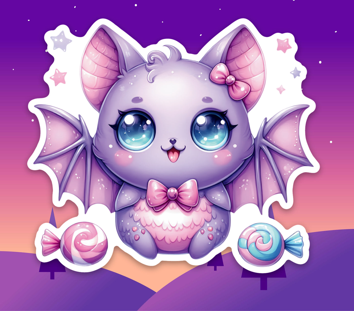 Candy Bat Cutie Vinyl Sticker
