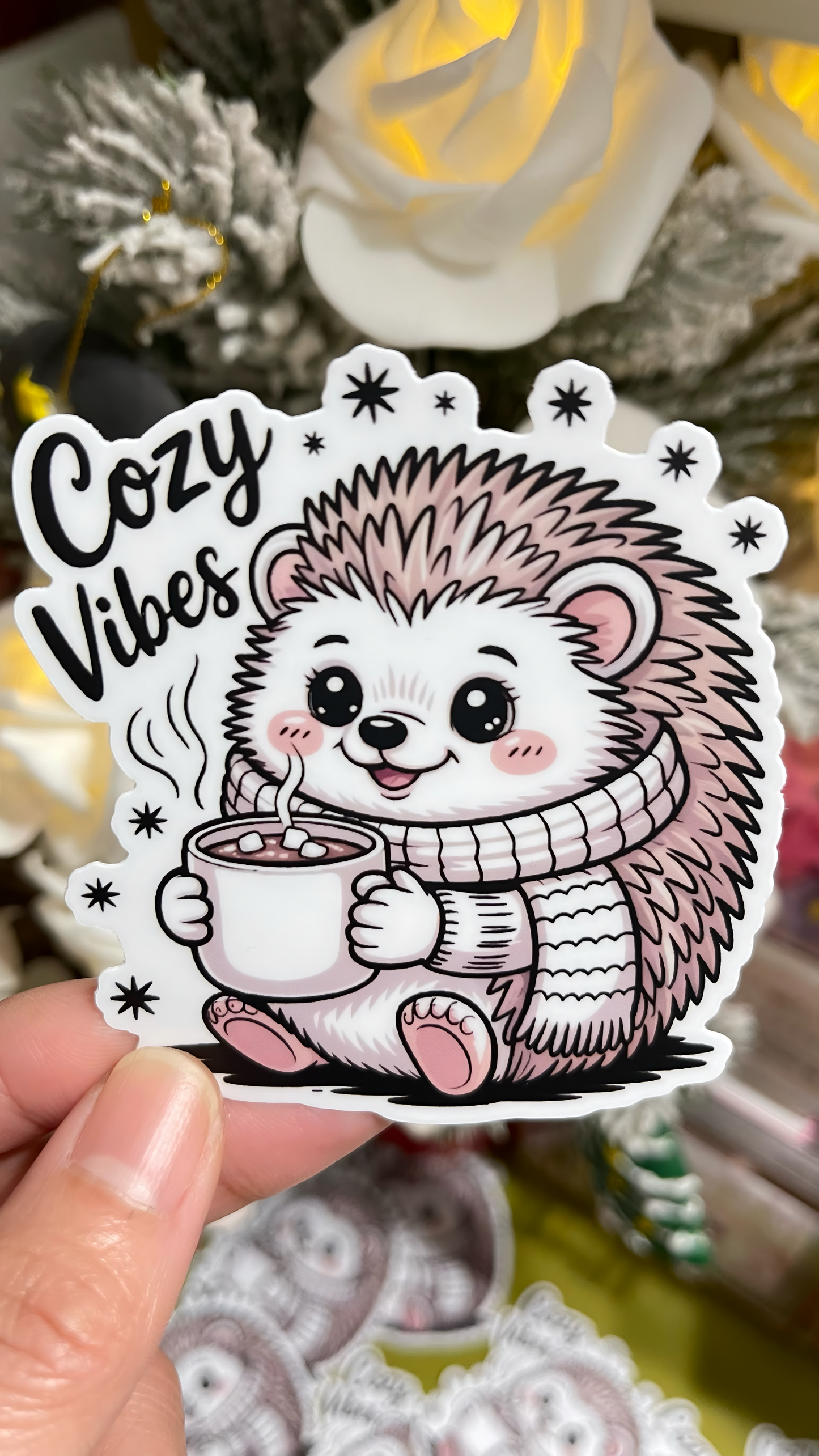 Cozy Winter Friends Vinyl Sticker Collection ⭐