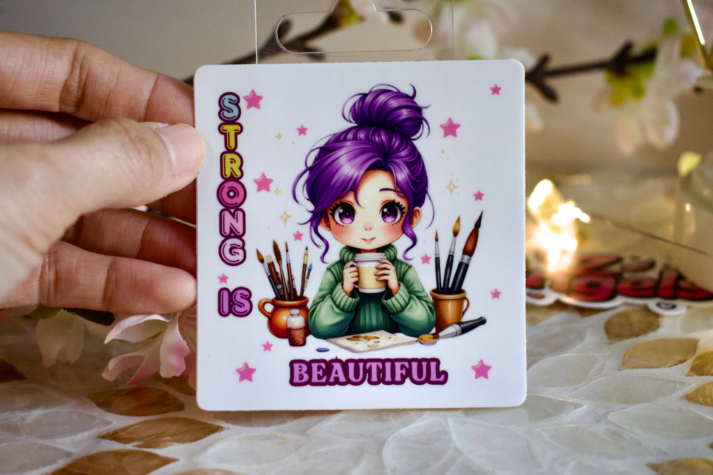 Strong is Beautiful Vinyl Matte Stickers