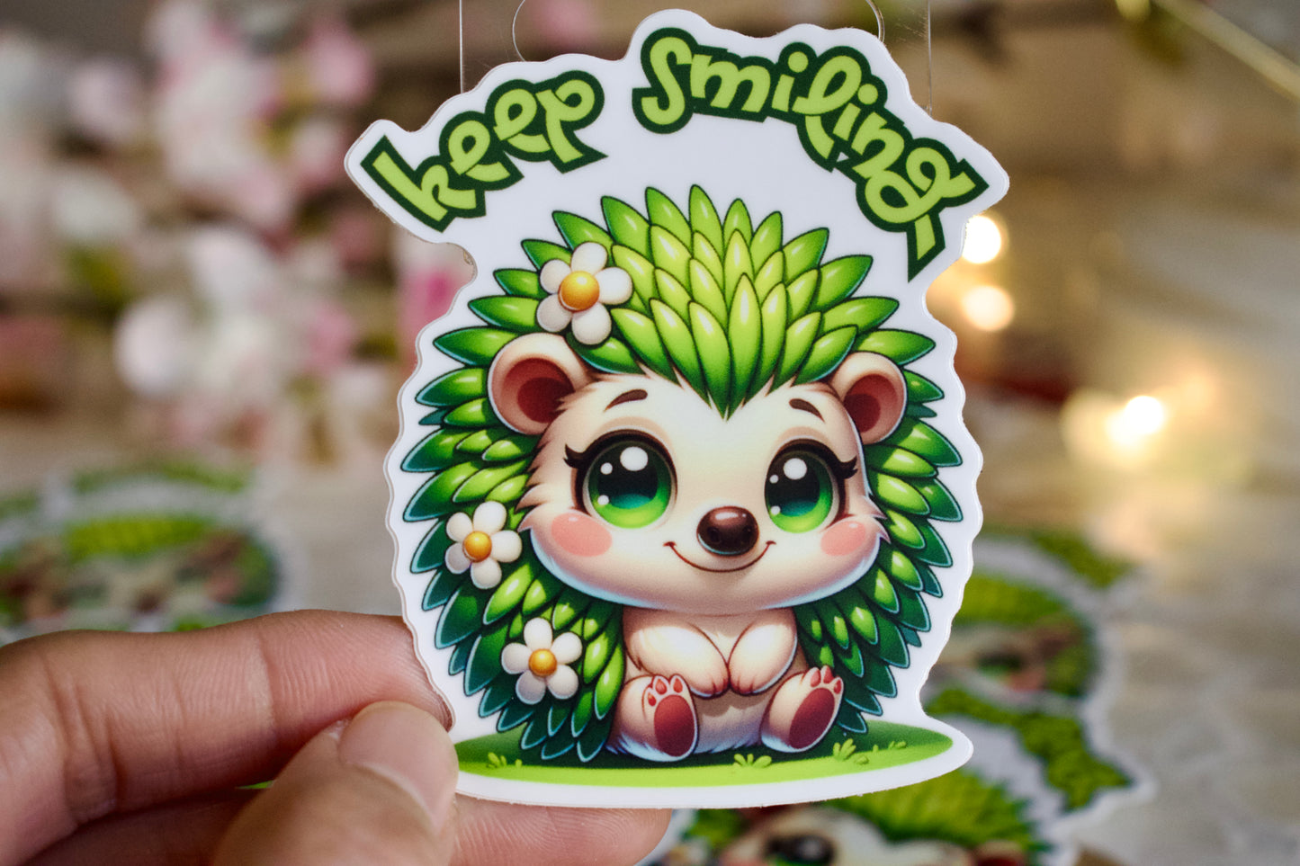 Keep Smiling Vinyl Matte Sticker