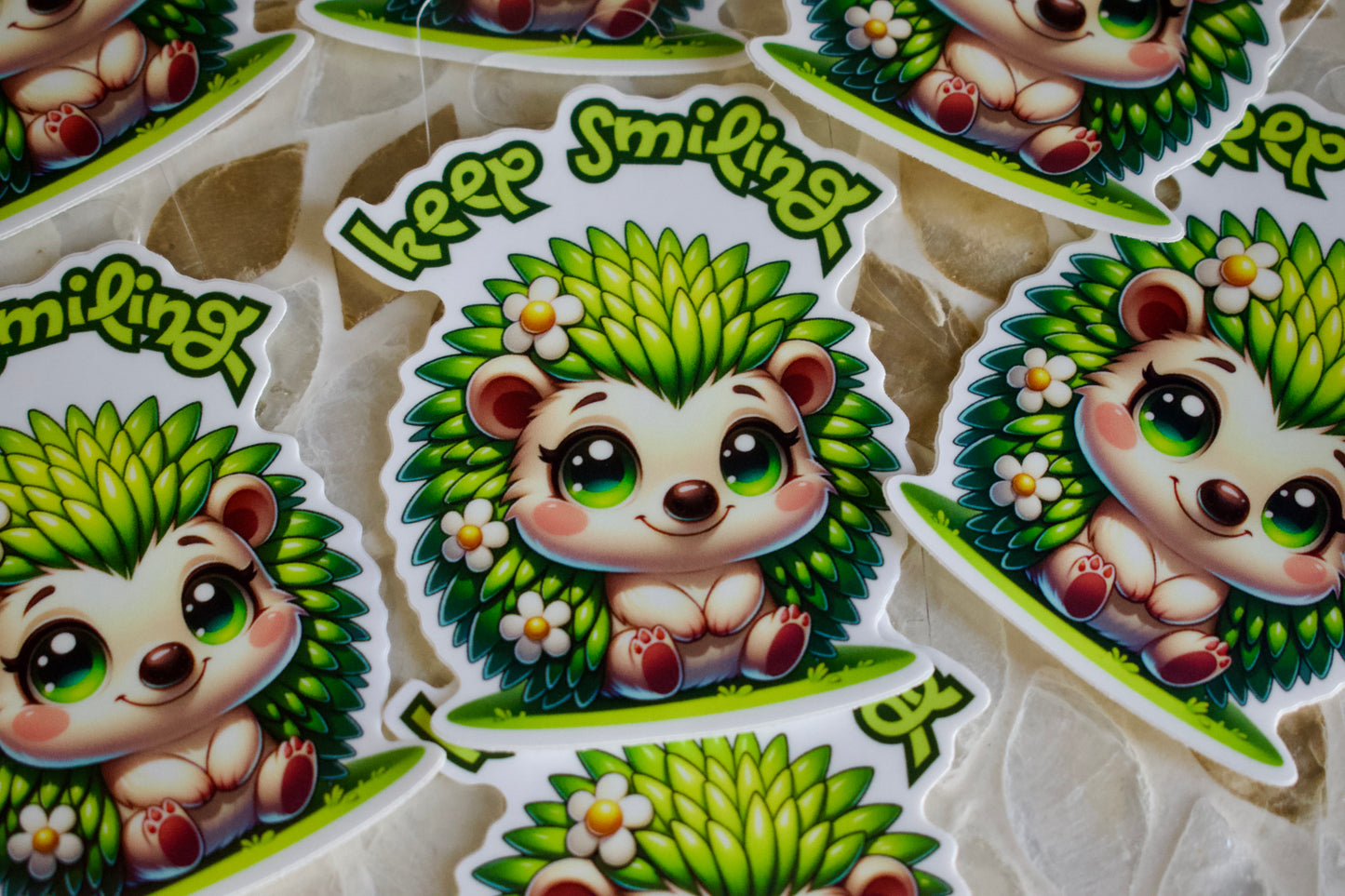 Keep Smiling Vinyl Matte Sticker