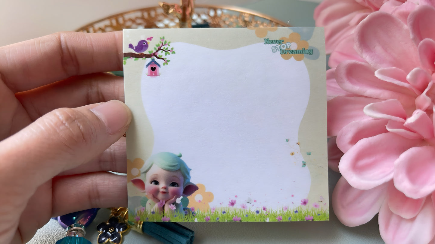 Never Stop Dreaming Sticky Notes 3"x3"