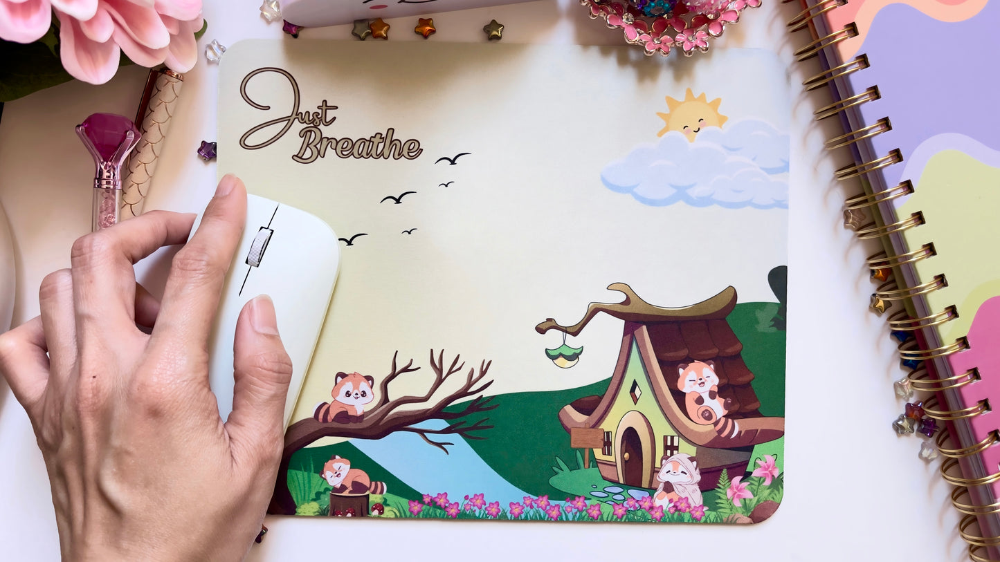 Just Breath Mouse Pad