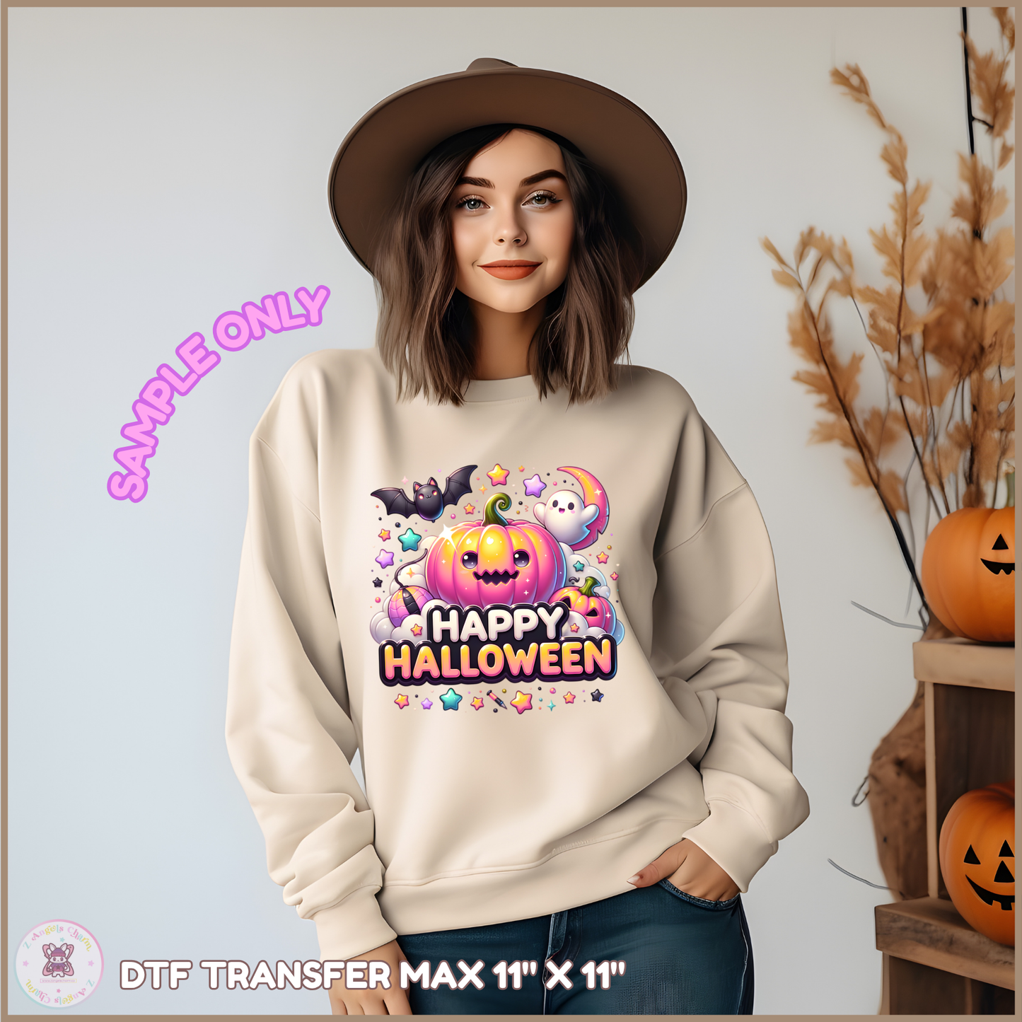 Cute Pumpkin Dreams 👻 DTF Transfers (up to 11"x11")