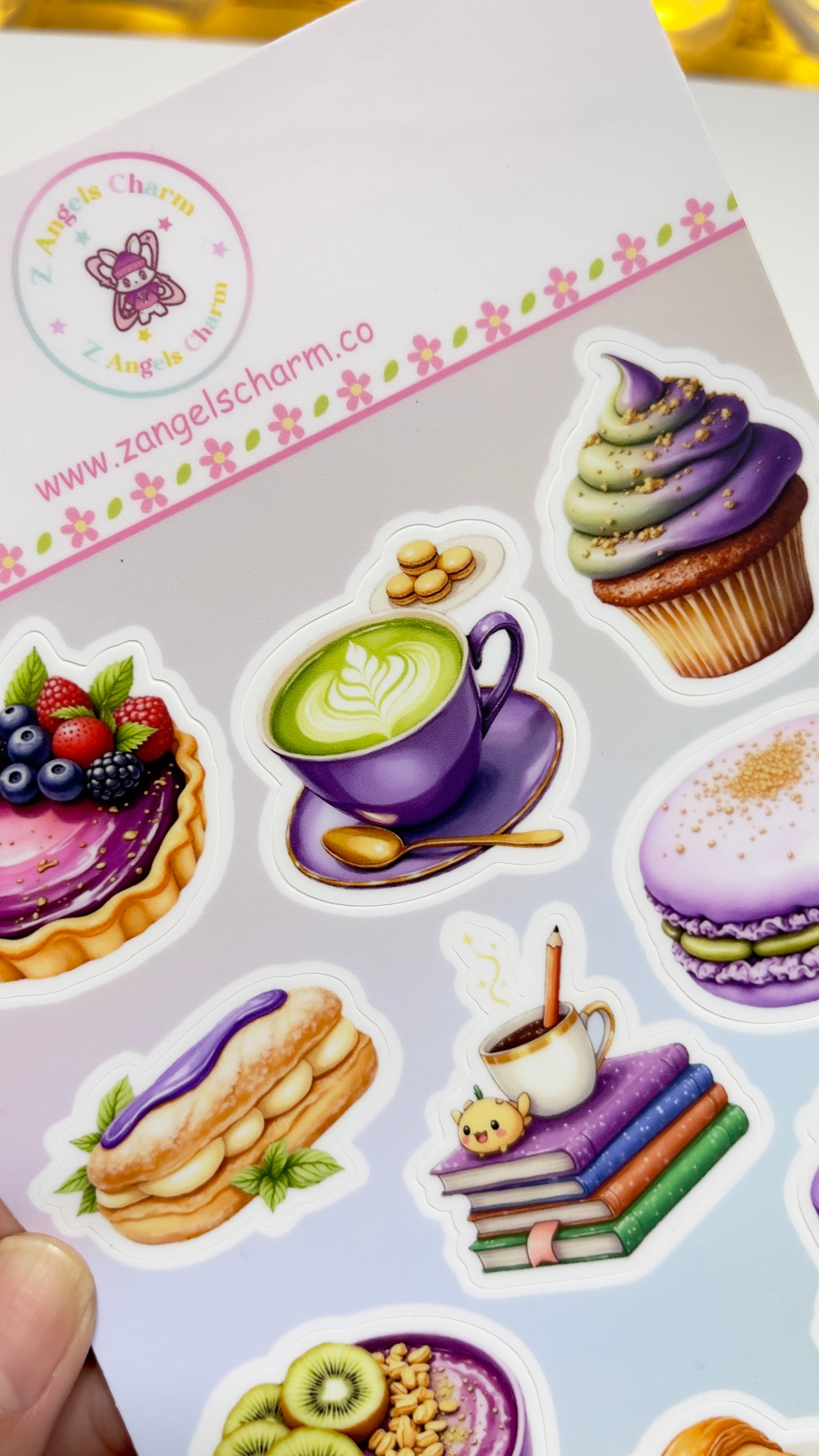 ๐ธ Purple Dessert Sticker Sheets