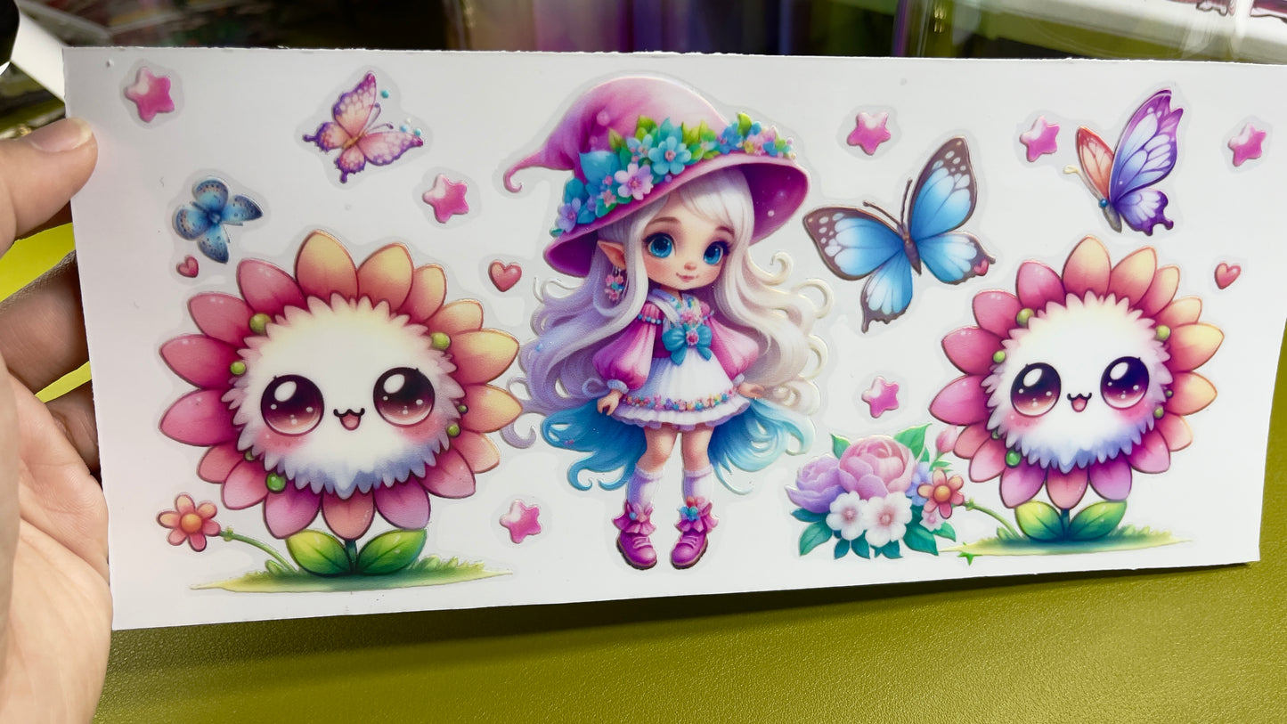 Bloom & Shine Holographic UV DTF Cup Wrap (16oz)