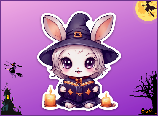 Bunny the Spell Caster Vinyl Sticker