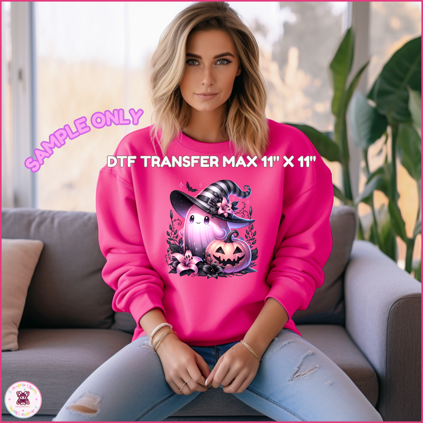 Boo-tifully Sweet Ghost 👻 DTF Transfers (up to 11"x11")