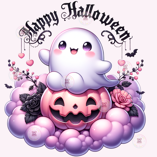 Cute Little Ghost in the Clouds π» DTF Transfers (up to 11"x11")