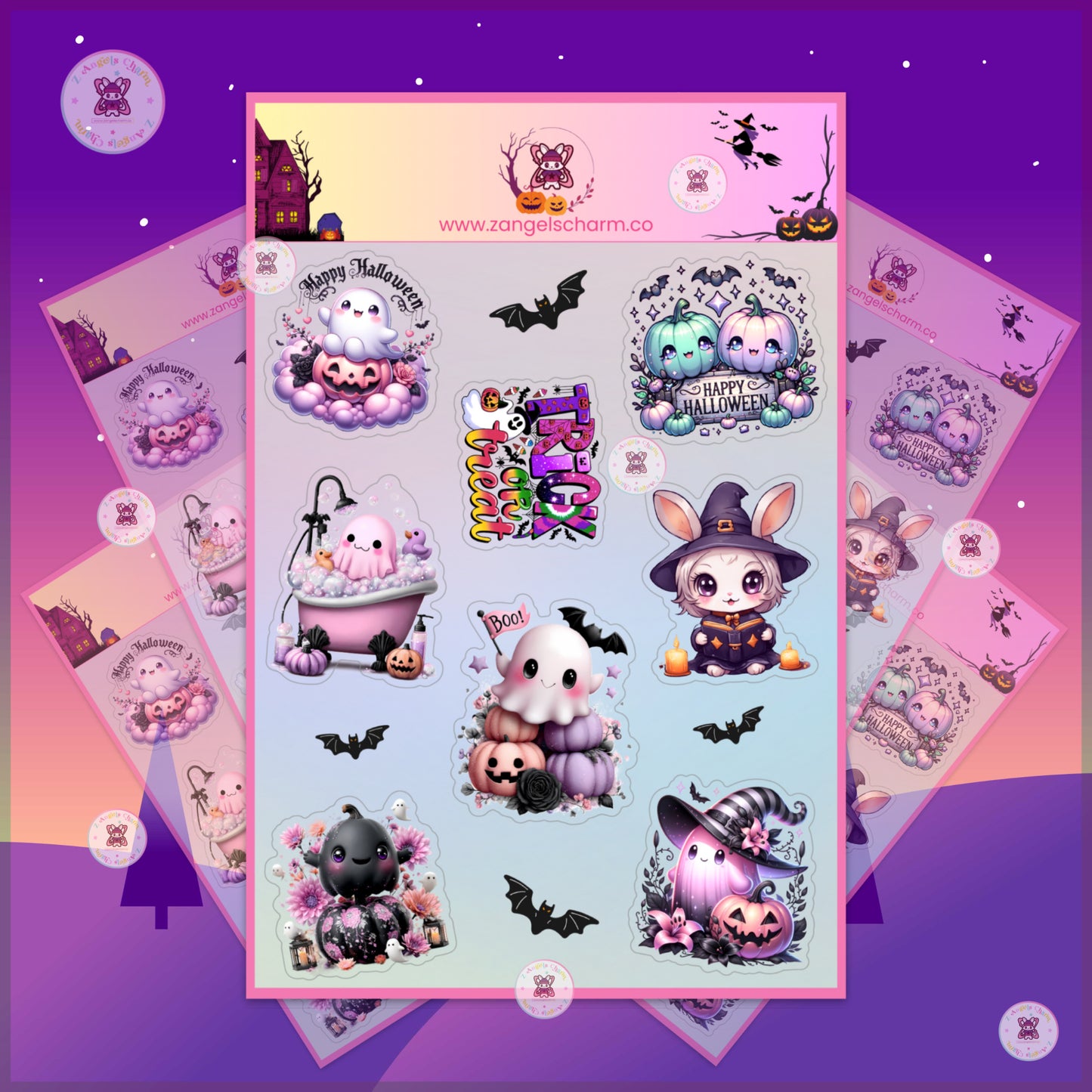 Spooky Sweet Squad Sticker Sheet