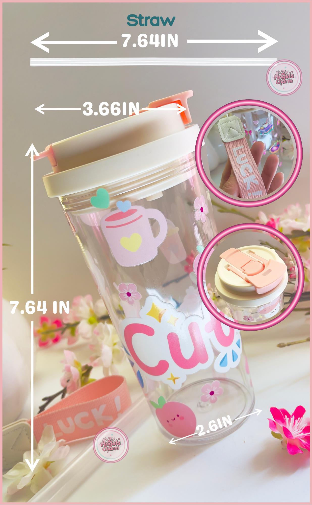 🌸 Sweet Cute Tumbler