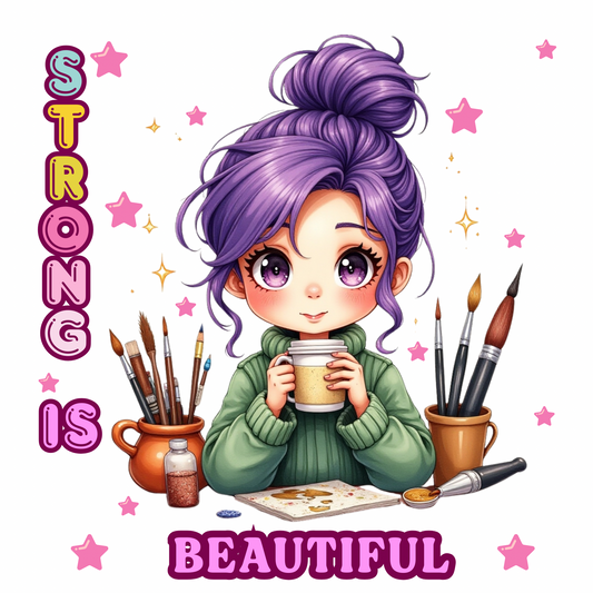 Strong is Beautiful Vinyl Matte Stickers