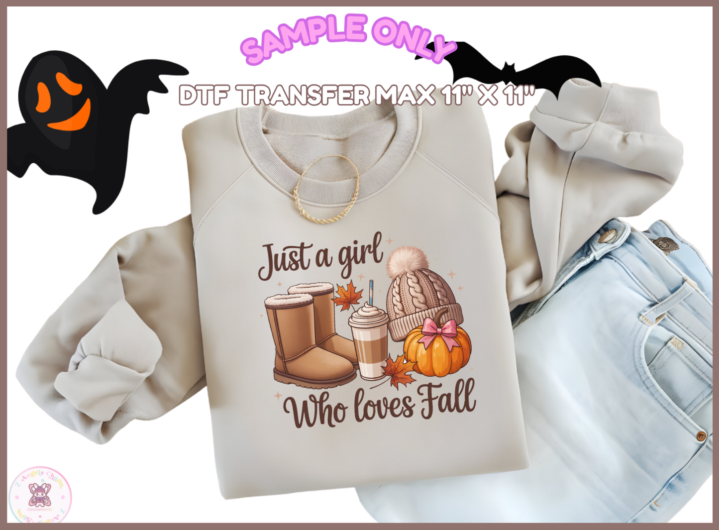 Just a Girl who Loves Fall — DTF Transfers (up to 11"x11")