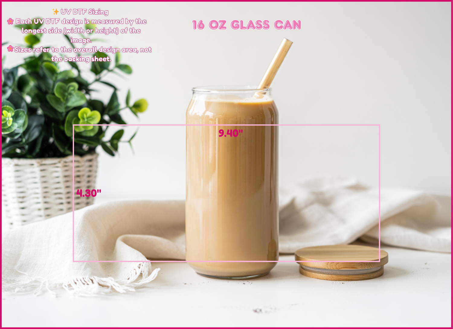 🧋 16oz. UV DTF Cup Wrap Collections