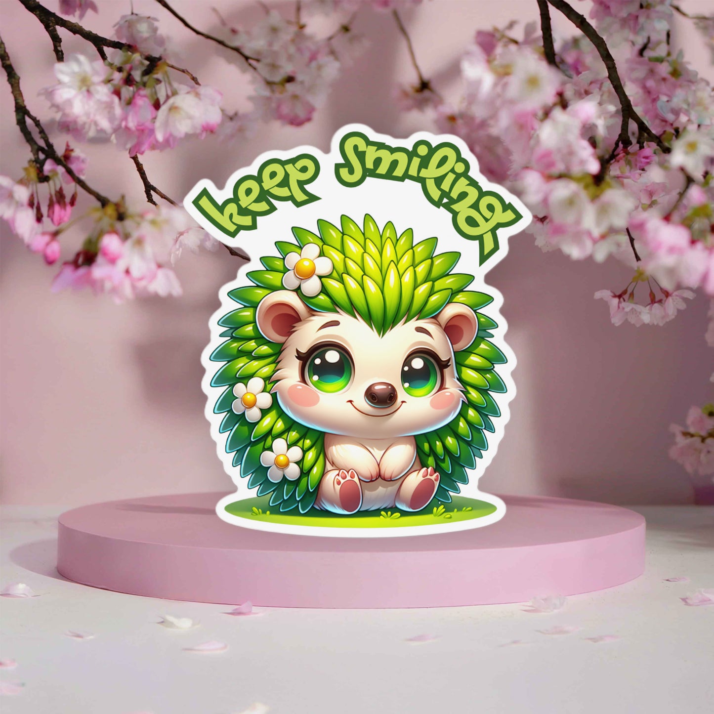 Keep Smiling Vinyl Matte Sticker