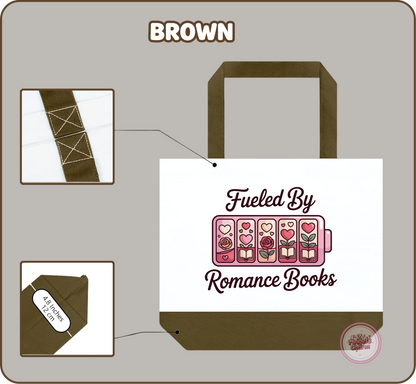 Fueled by Romance Books Tote Bag