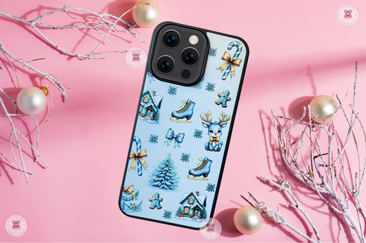 🎄 Blue Winter Wonderland iPhone Case 🌸
