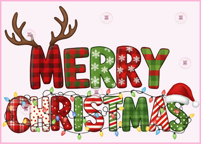 Merry Christmas 🌷 DTF Transfers (ONE SIZE)