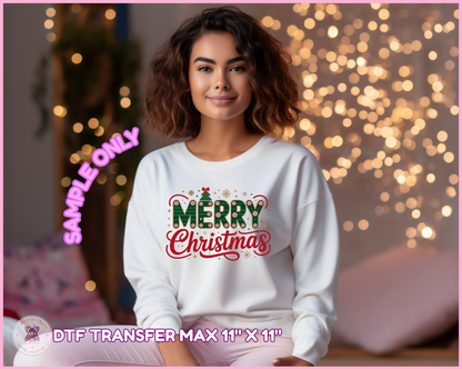 Merry Christmas 🌷 DTF Transfers (ONE SIZE)
