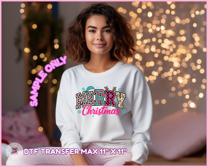Merry Christmas 🌷 DTF Transfers (ONE SIZE)