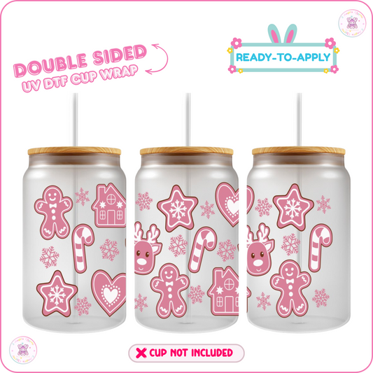 Ginger Bread – 16oz. UV DTF Cup Wrap Collections 💕 Double Sided