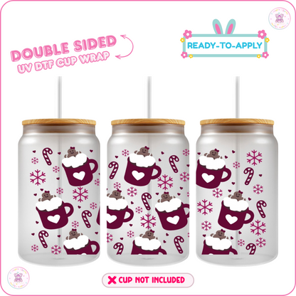 Sweet Holiday Treats – 16oz. UV DTF Cup Wrap Collections 💕 Double Sided