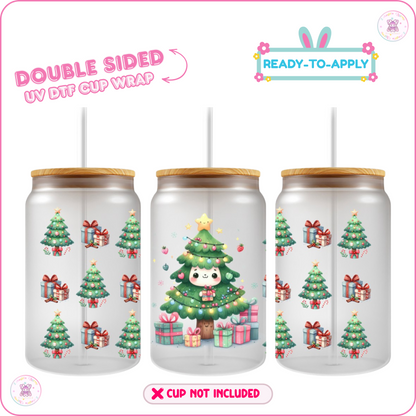 Winter Tree – 16oz. UV DTF Cup Wrap Collections 💕 Double Sided