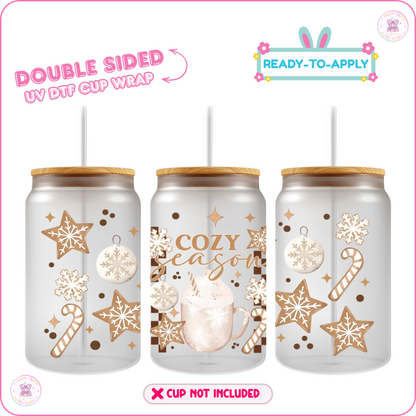 Sweet Holiday Treats – 16oz. UV DTF Cup Wrap Collections 💕 Double Sided