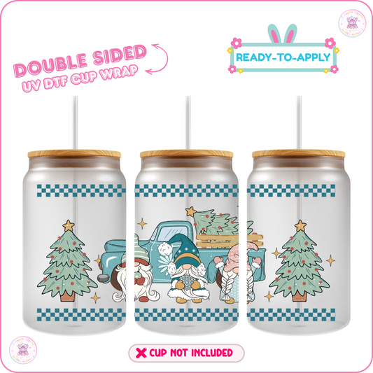 Winter Tree – 16oz. UV DTF Cup Wrap Collections 💕 Double Sided