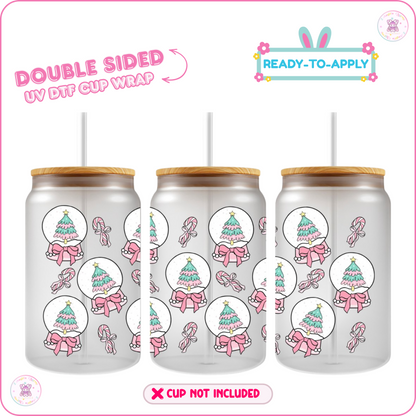 Winter Tree – 16oz. UV DTF Cup Wrap Collections 💕 Double Sided