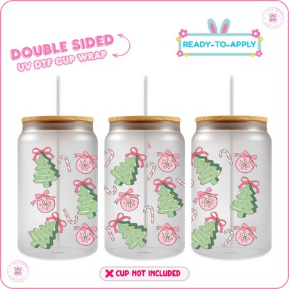 Winter Tree – 16oz. UV DTF Cup Wrap Collections 💕 Double Sided
