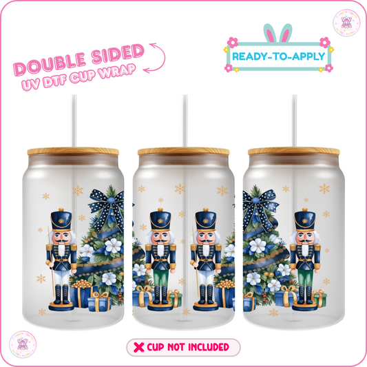 Royal Nutcracker Christmas – 16oz. UV DTF Cup Wrap Collections 💕 Double Sided