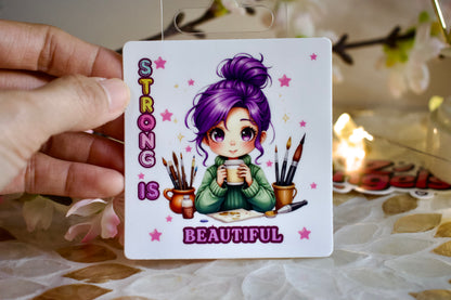 Strong is Beautiful Vinyl Matte Stickers