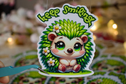 Keep Smiling Vinyl Matte Sticker