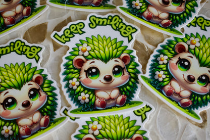 Keep Smiling Vinyl Matte Sticker
