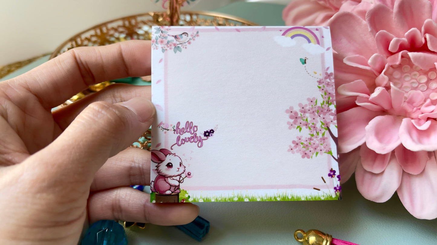 Hello Lovely Sticky Notes 3"x3"