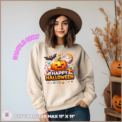 Cute Pumpkin Dreams 👻 DTF Transfers (up to 11"x11")