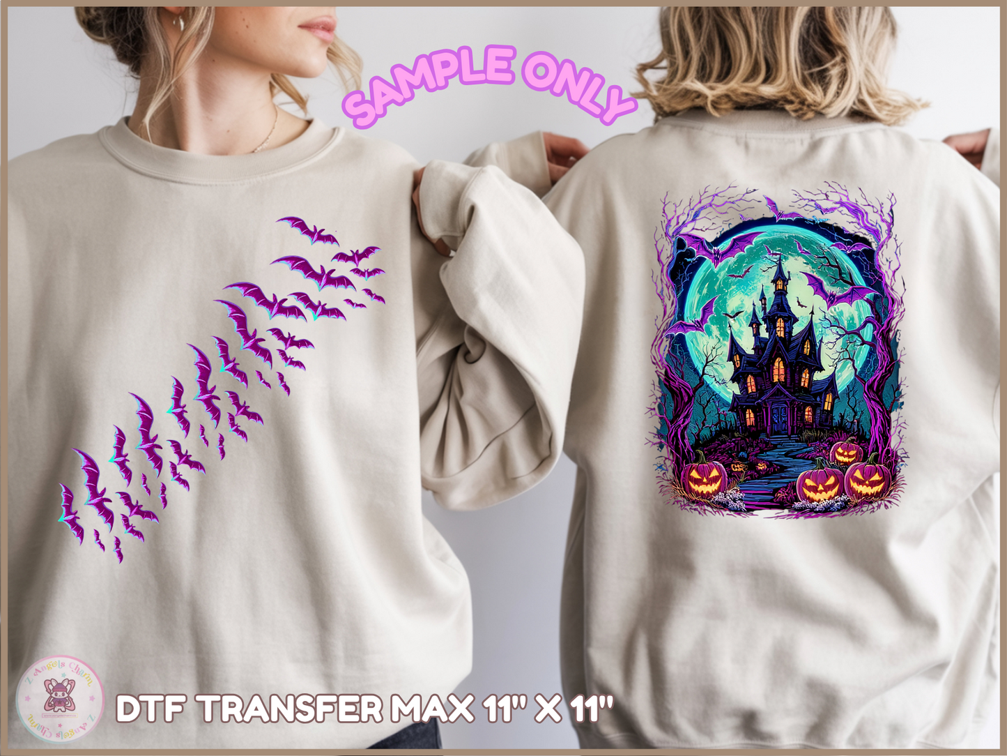 Double the Charm DTF Design 👻 DTF Transfers 11"x11" ONLY