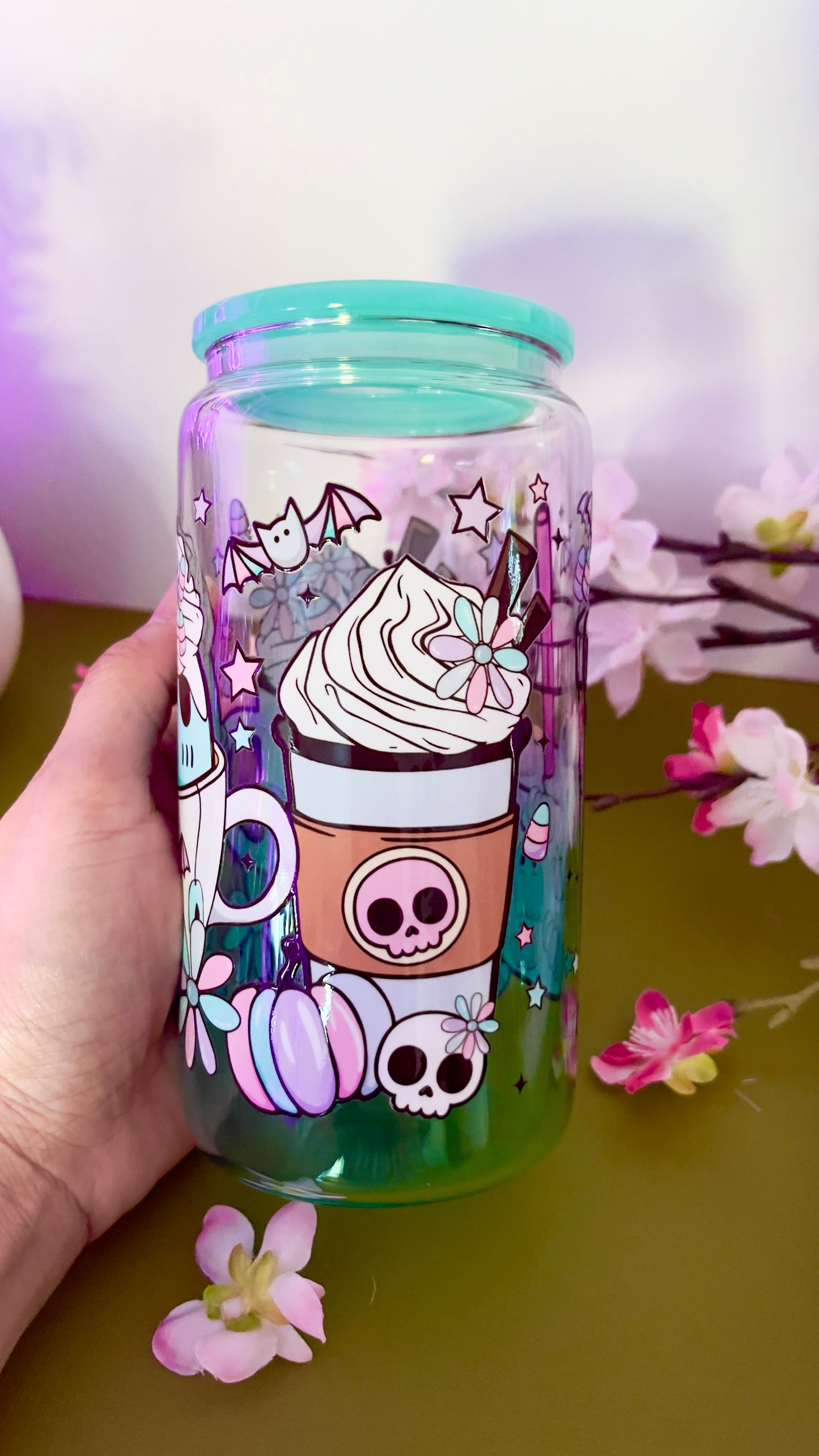 Spooky Sweet Treats Glass Can👻