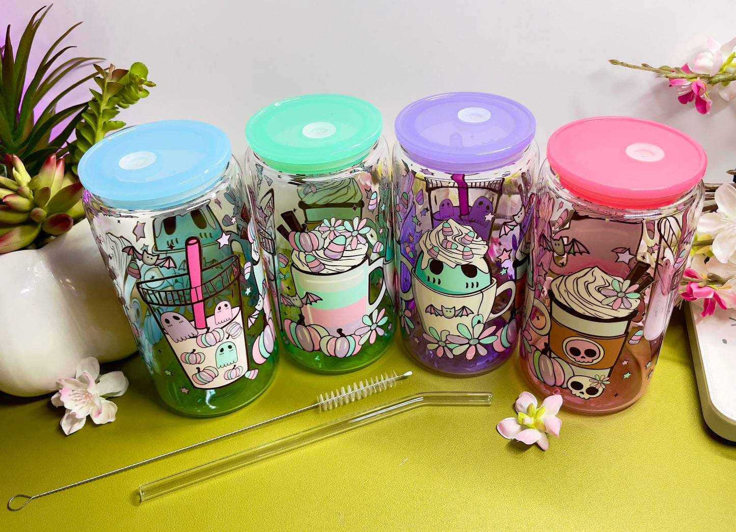 Spooky Sweet Treats Glass Can👻