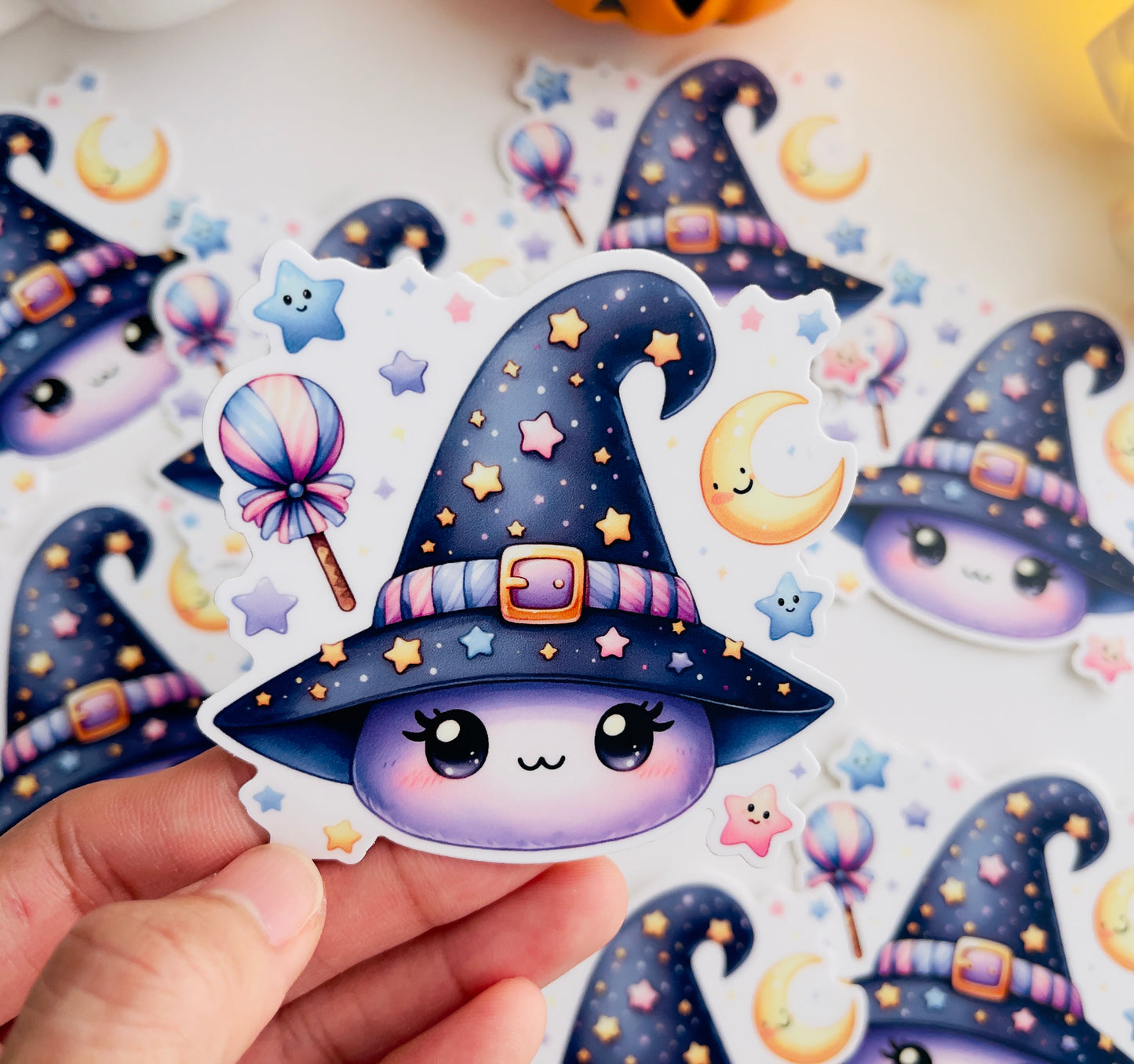 Starry Witch Hat Cutie Vinyl Sticker