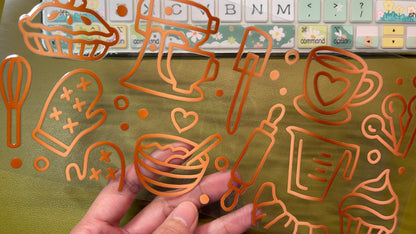 Brown Baking – 16oz. UV DTF Cup Wrap Collections 💕 Double Sided