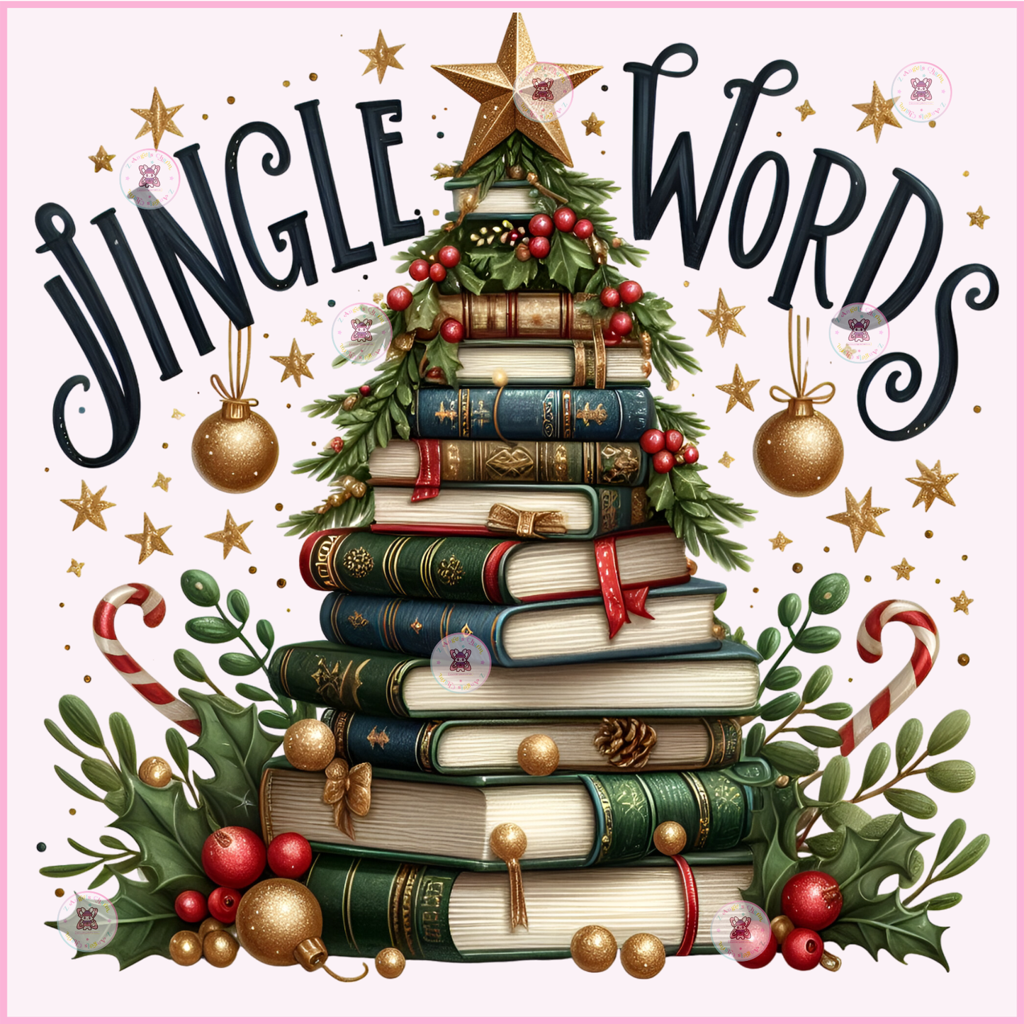 Book-tree Aesthetic DTF Transfers 🌷(up to 11"x11")