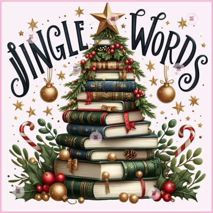 Book-tree Aesthetic DTF Transfers 🌷(up to 11"x11")