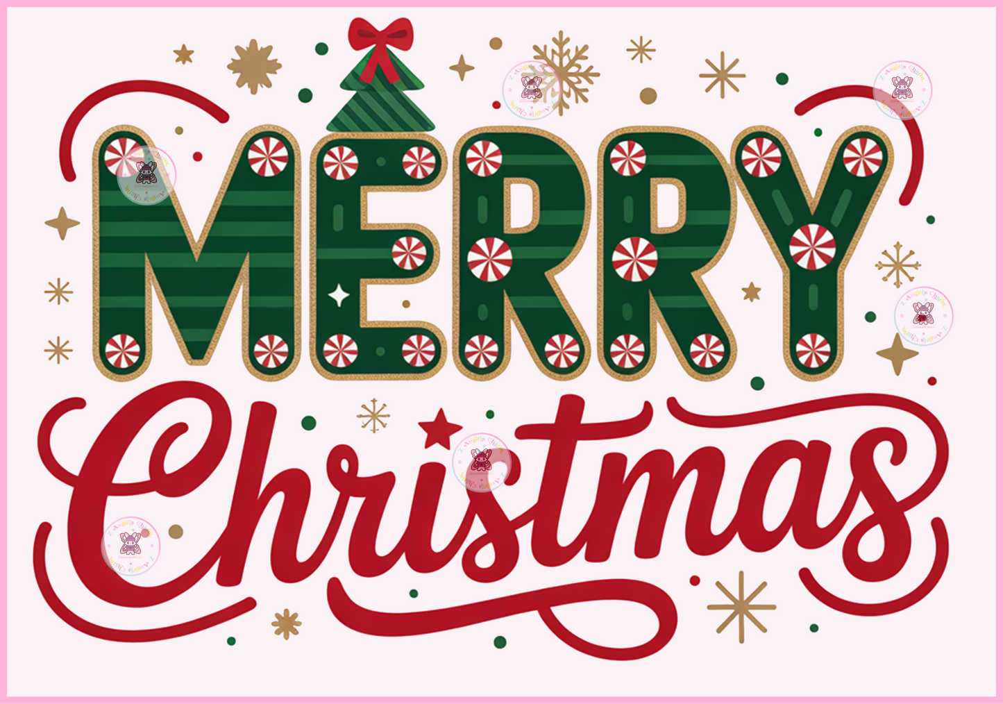 Merry Christmas 🌷 DTF Transfers (ONE SIZE)