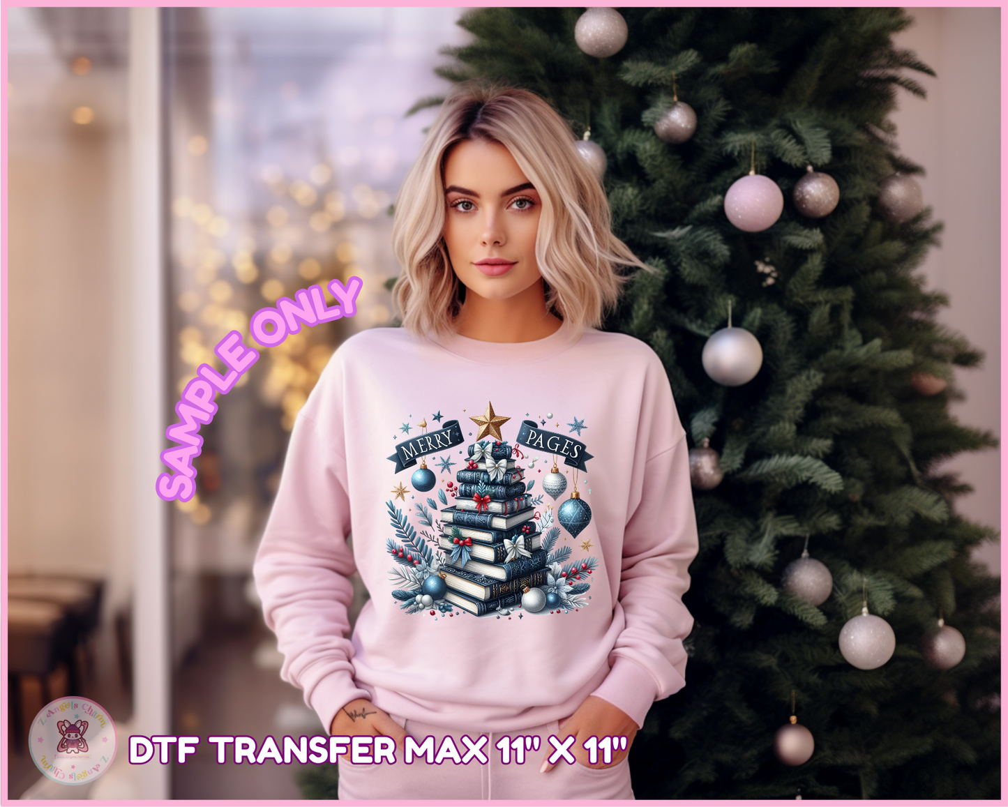 Book-tree Aesthetic DTF Transfers 🌷(up to 11"x11")