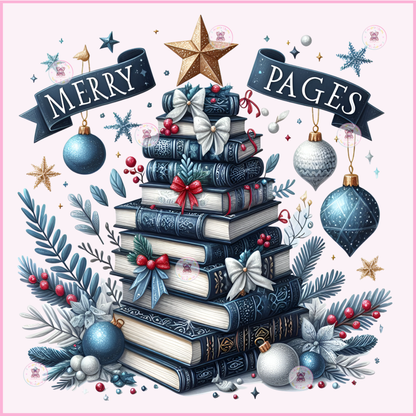 Book-tree Aesthetic DTF Transfers 🌷(up to 11"x11")