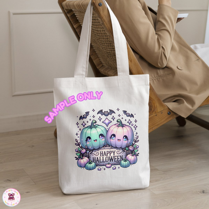 Spooky Twin Pumpkin Full of Charm! 👻 DTF Transfers (up to 11"x11")